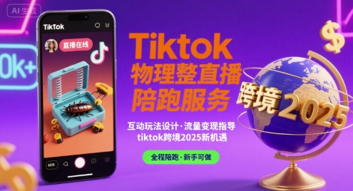 Tiktok物理整蛊直播陪跑服务-tiktok跨境2025
