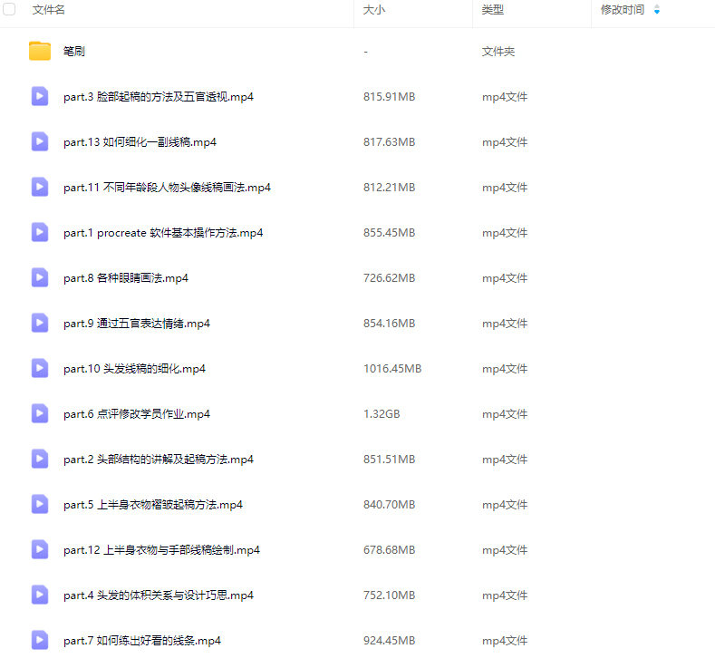 壹根山与条零基础头像线稿技巧专题课第1期2024【画质高清有部分笔刷】
