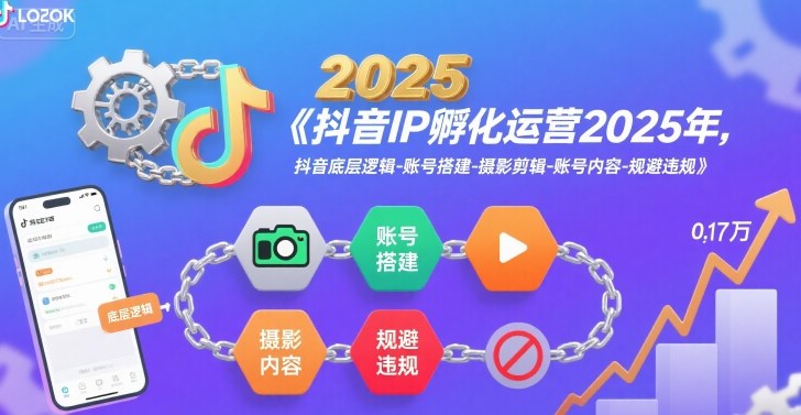 陈家乐-抖音IP孵化运营2025年,抖音底层逻辑-账号搭建-摄影剪辑-账号内容-规避违规