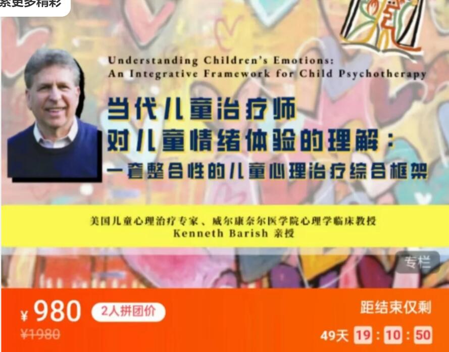 当代儿童治疗师对儿童情绪体验的理解