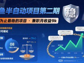 闲鱼半自动项目第二期，可能是迄今为止最稳的项目，兼职月收益9k