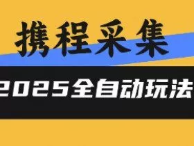 2025携程信息采集全自动玩法，高单价，零人工，全天开干【揭秘】