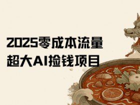 2025零成本AI捡钱，创意热门，流量超大项目