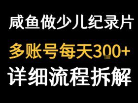 闲鱼卖纪录片1单3块钱  1天几十单
