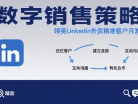 数字销售策略领英LinkedIn外贸精准客户开发