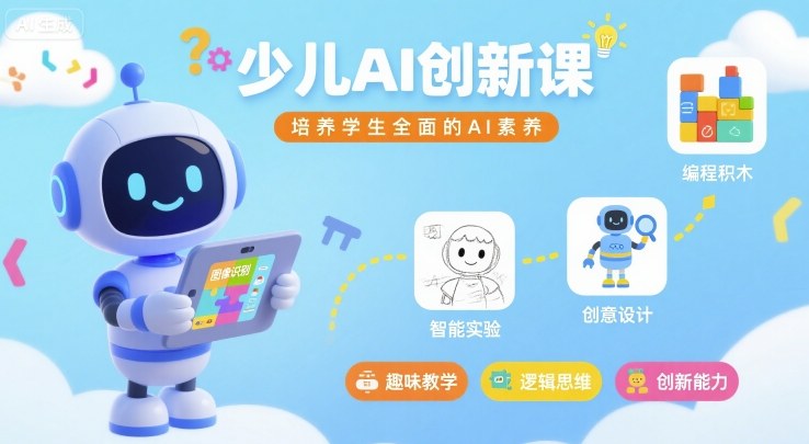 MIT少儿AI创新课,培养学生全面的AI素养