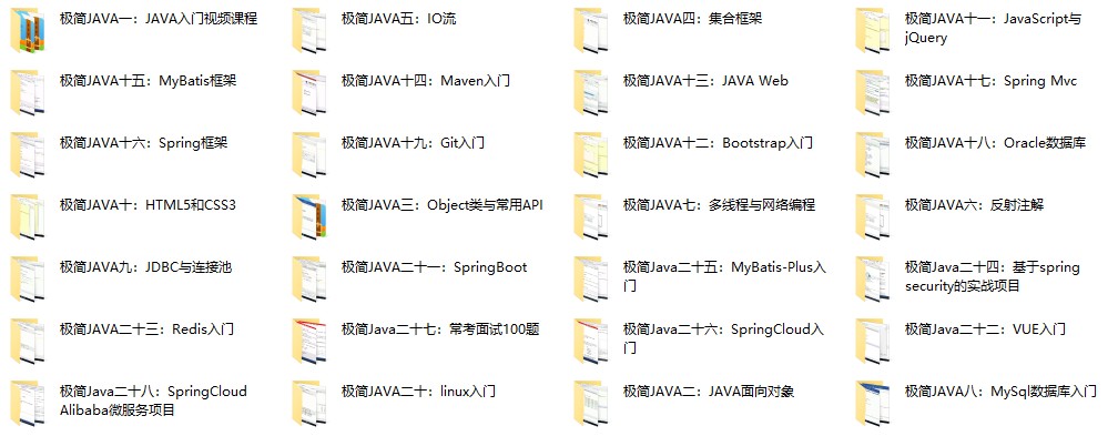 零基础极简JAVA学习专题(价值2382元)