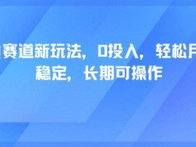轻断食赛道新玩法，0投入，轻松月入1W 稳定，长期可操作