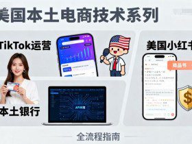 美国本土电商技术，Tiktok 运营篇+美国小红书篇+本土银行篇