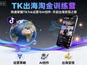 TK出海淘金训练营，助你快速掌握TikTok运营与AI创作，开启出海变现之路