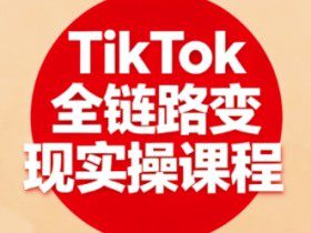 TikTok全链路变现实操课程，全方位助力学员掌握TK变现技能