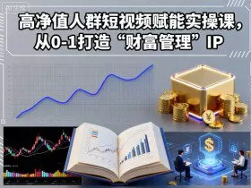 高净值人群短视频赋能实操课，从0-1打造“财富管理”IP