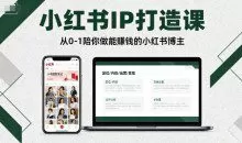 瑞西小红书年度营，小红书IP打造课，从0-1陪你做能賺钱小红书博主