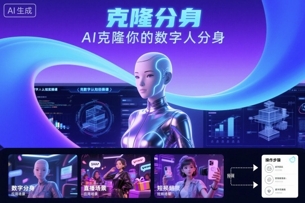 AI数字人认知实操课,克隆你的数字人分身