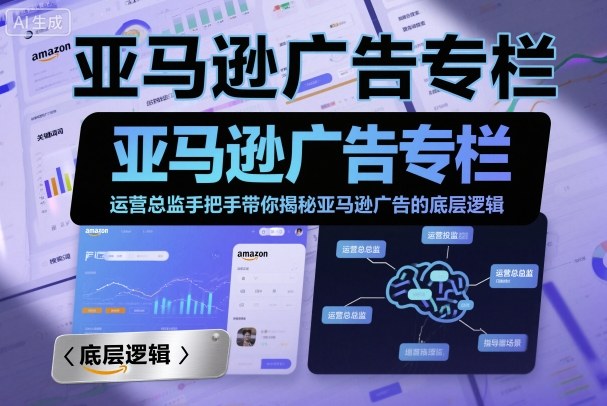 亚马逊广告专栏:运营总监手把手带你揭秘亚马逊广告的底层逻辑