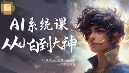 从小白到大神系统学AI,AI声音-AI绘画-AI视频一门课全掌握
