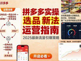 王校长9月12拼多多实操新玩法，全链路涵盖从店铺选品、找对标，布局链接，推广玩法等多维度运营思路