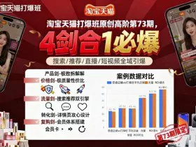 淘宝天猫打爆班原创高阶第73期，4剑合1必爆