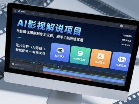 AI影视解说项目，电影解说爆款制作全流程，新手也能快速掌握