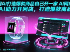 用AI打造爆款商品自己开一家AI网店，AI助力开网店，打造爆款商品