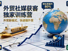 外贸社媒获客独家训练营，外贸新模式，快速做外贸