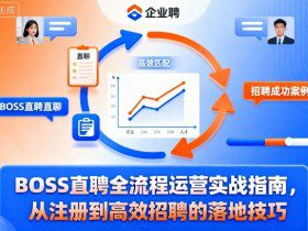 BOSS直聘全流程运营实战指南,从注册到高效招聘的落地技巧