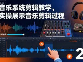 音乐系统剪辑教学，实操展示音乐剪辑过程
