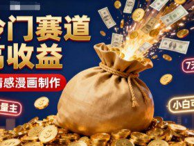 公众号冷门赛道，用AI做情感漫画，7天开通流量主，操作简单，小白可玩