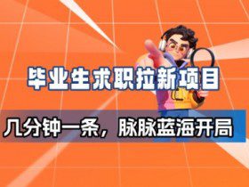 毕业生求职项目拆解_脉脉拉新空白市场,蓝海开局