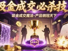 吸金成交必杀技，吸金成交魔法-产品销冠天下