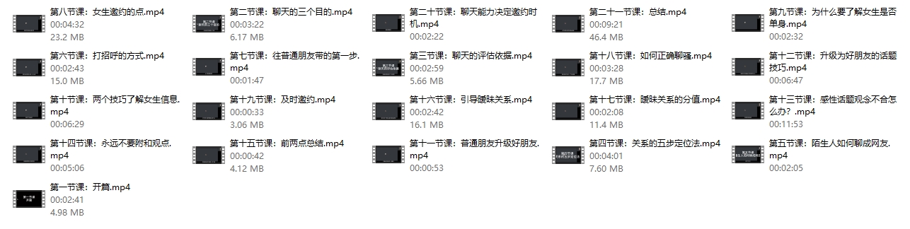 子阳脱单实战课 聊什么 怎么去聊