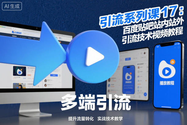 百度贴吧站内站外引流技术视频教程 引流系列课
