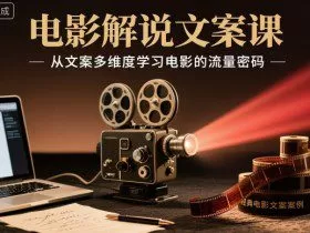 电影解说文案课，从文案多维度学习电影的流量密码