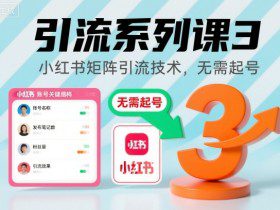 引流系列课3，小红书矩阵引流技术，无需起号