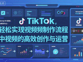 TikTok中视频制做流程，轻松实现Tk中视频的高效创作与运营