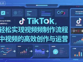 TikTok中视频制做流程，轻松实现Tk中视频的高效创作与运营