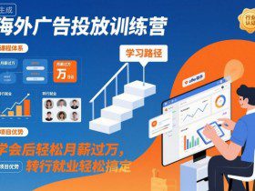 海外广告投放训练营，学会后轻松月薪过万，转行就业轻松搞定