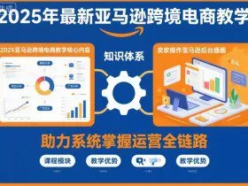2025年最新亚马逊跨境电商教学，助力卖家系统掌握亚马逊运营全链路知识