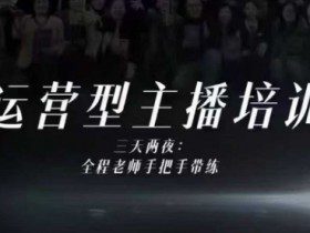 婉婉运营型主播培训线下课,主播四大能力,十小时线下录像+字幕,内容比线上课干