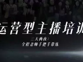 婉婉运营型主播培训线下课，主播四大能力，十小时线下录像+字幕，内容比线上课干