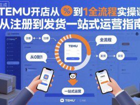TEMU开店从0到1全流程实操课，从注册到发货一站式运营指南