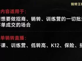 销转王校长合集，销转课，把公开课做成印钞机，送王校长印钞机课