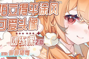 咩咩寿司拍立得平涂头像团练课第2期2025【画质高清有课件图片】