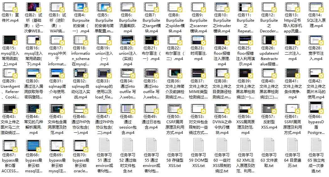 最新WEB渗透安全测试工程师 实战就业班 价值4.5k