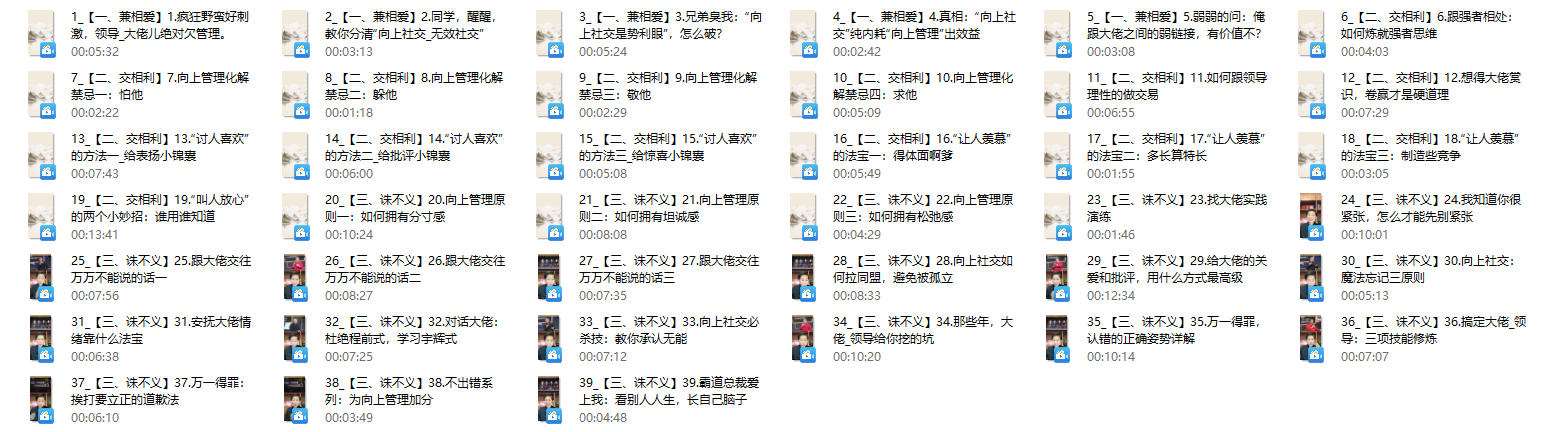 墨学课堂兰宗晓《向上管理》