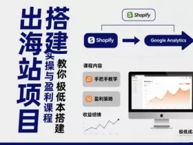 小淘出海站项目，搭建实操与盈利课程，手把手教你用极低成本搭建