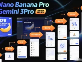 Nano Banana Pro Gemini 3Pro，最新创作实战课，12节实战向技术流，职场降维打击