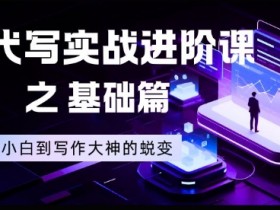 AI代写实战进阶课之基础篇，从小白到写作大神的蜕变【揭秘】