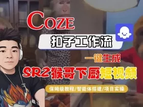 Coze扣子智能体工作流一键生成“SORA2猴哥下厨“短视频，全流程保姆级教学