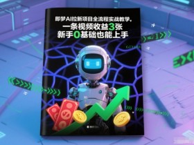 即梦AI拉新项目全流程实战教学，一条视频收益3张，新手0基础也能上手